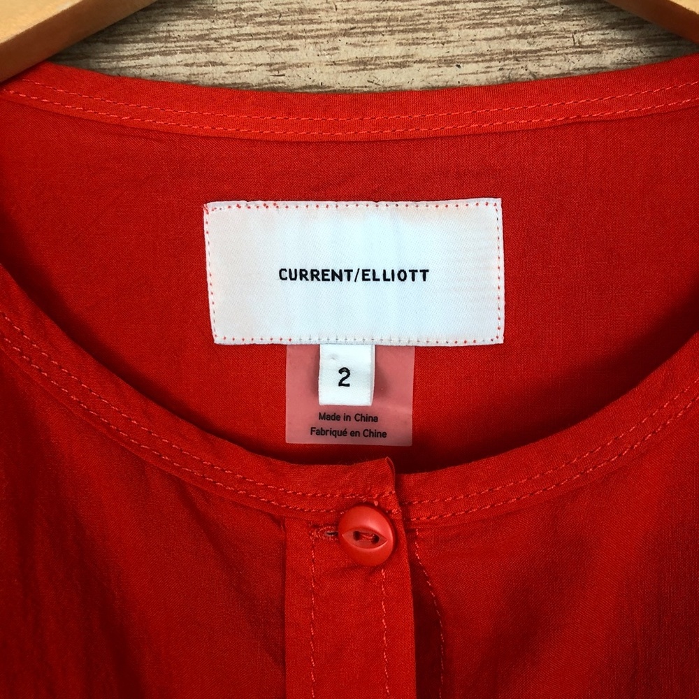 Current Elliott Asley Button Down Ruffle Shirt - image 3